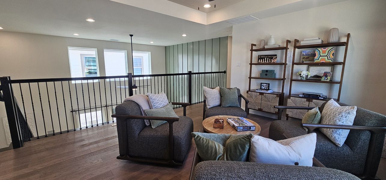 Furnished interior in a model home at Ramble 40s in Celina (Image 18).