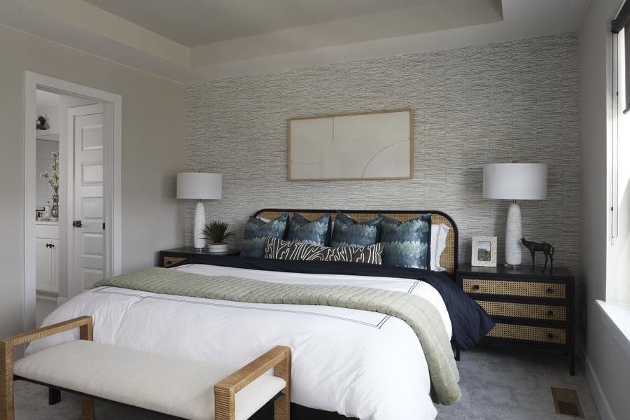 Furnished interior in a model home at Parkside at Victory Ridge in Colorado Springs (Image 7).