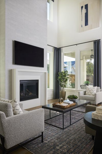 Furnished interior in a model home at Fields - 40' Lots in Frisco (Image 6).