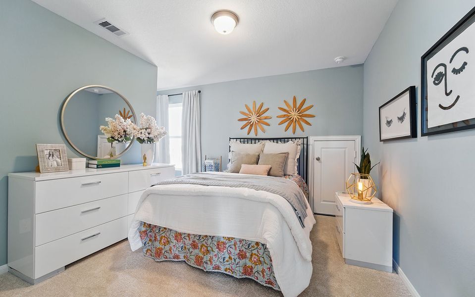 Furnished interior in a model home at Sweetgrass Village in Crosby (Image 37). Furnished interior in a model home at Sweetgrass Village in Crosby (Image 37).