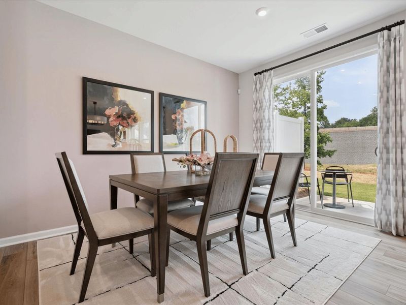 Furnished interior in a model home at Millstone in Cramerton (Image 26).