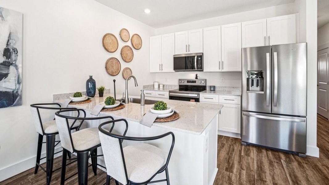 Furnished interior in a model home at Fieldcrest Acres Townhomes in Blountville (Image 26).