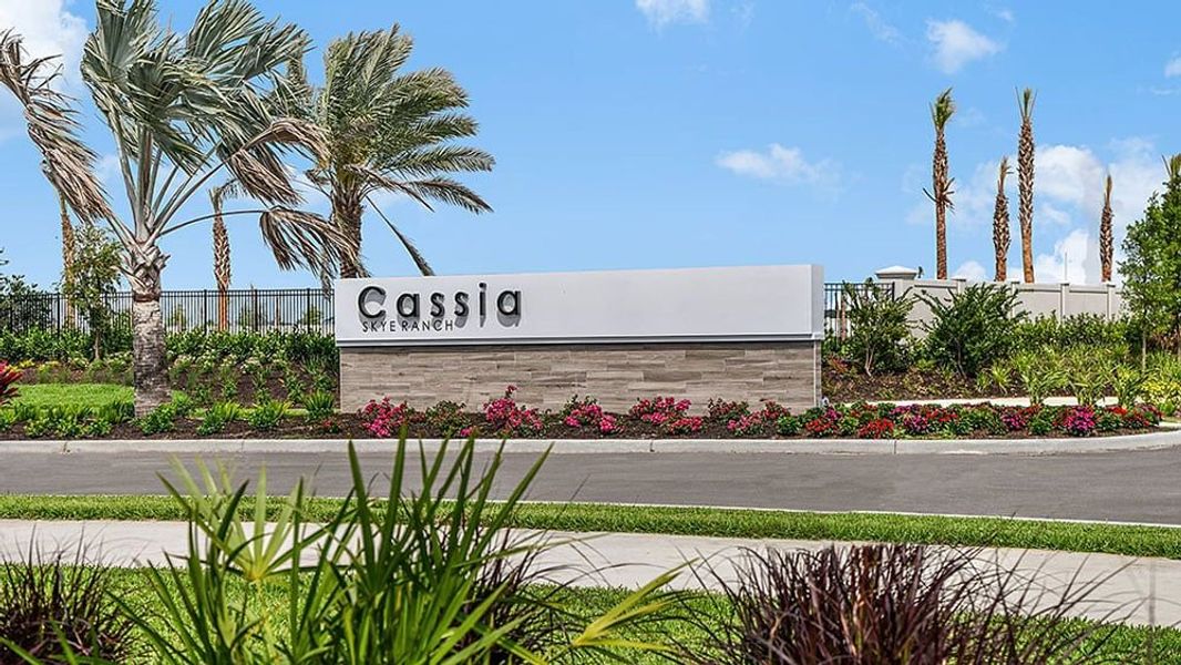 Front exterior of a home in the Cassia at Skye Ranch community, located in Sarasota, FL (Image 13).