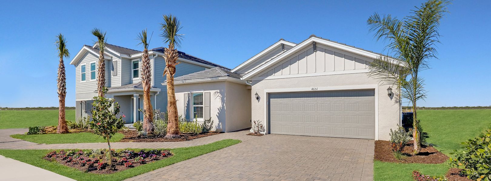 Executive Homes Gatherpoint Streetscape Executive Homes Gatherpoint Streetscape