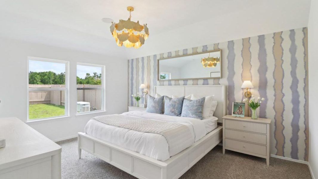 Furnished interior in a model home at Grand Pines in Magnolia (Image 15).