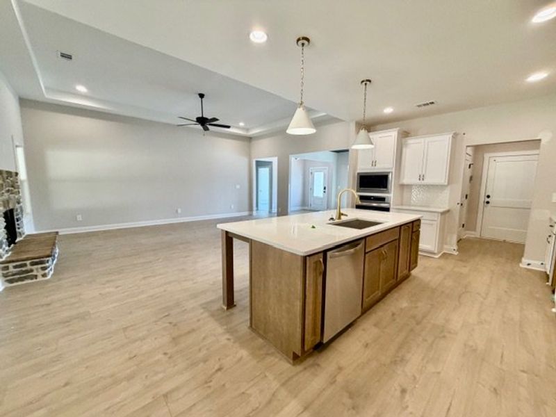 Furnished interior in a model home at Lakefield in Palmetto (Image 3).