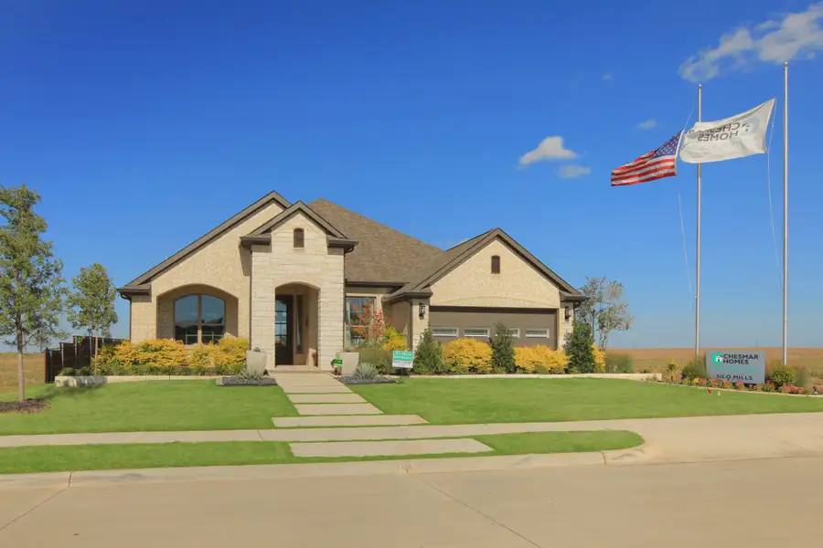 Front exterior of a home in the Silo Mills community, located in Joshua, TX (Image 5). Front exterior of a home in the Silo Mills community, located in Joshua, TX (Image 5).