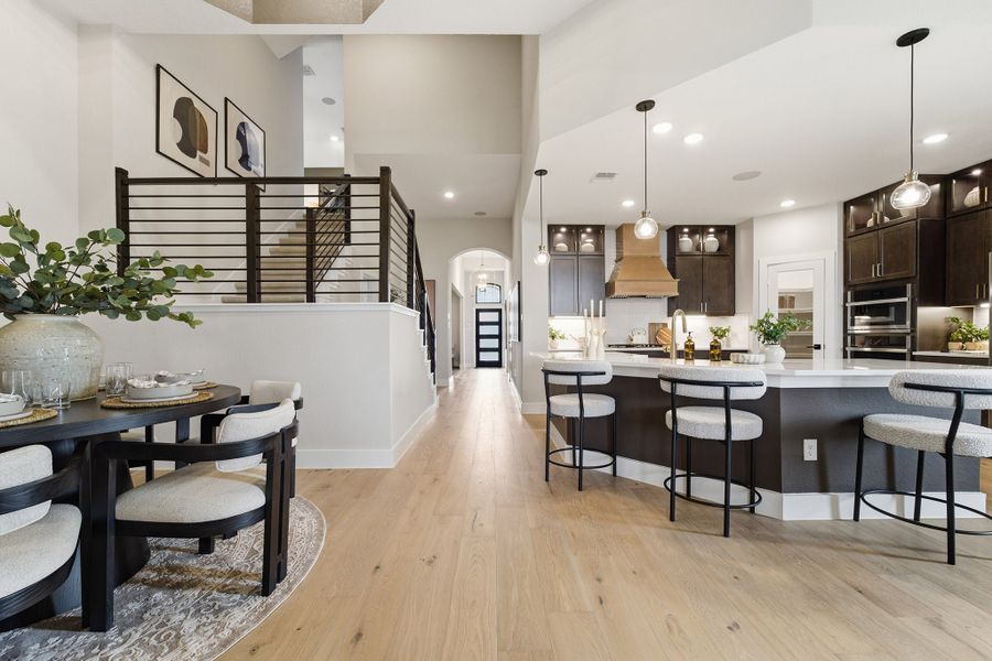 Furnished interior in a model home at Hickory Ridge Estates in Elmendorf (Image 17).