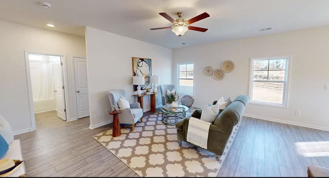 Furnished interior in a model home at Portrait Hills in Aiken (Image 14).