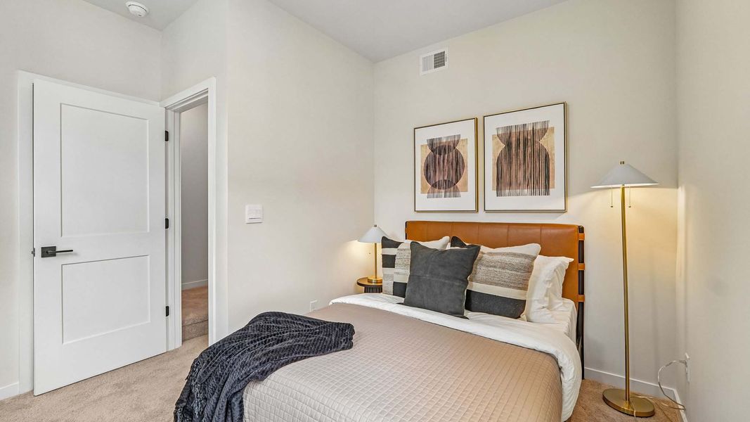 Furnished interior in a model home at Kingman Townhomes in Charlotte (Image 18).