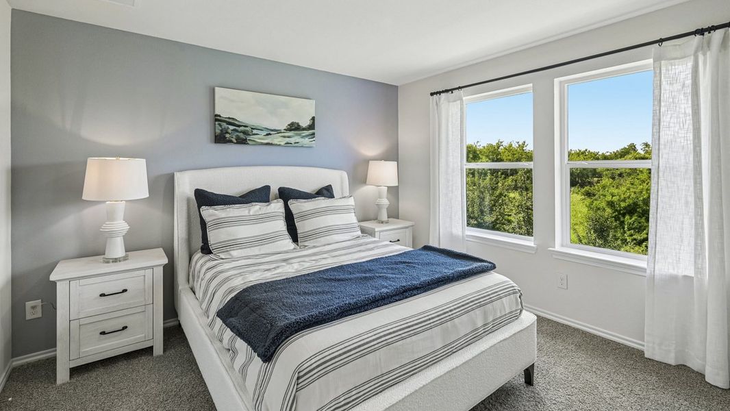 Furnished interior in a model home at Stonewood in Sulphur Springs (Image 41).