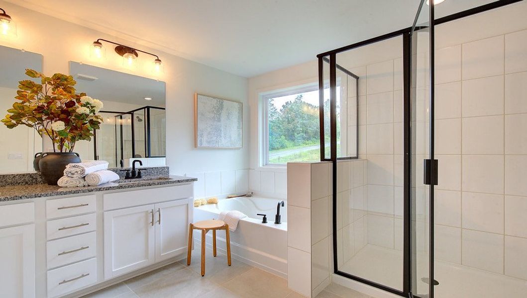 Furnished interior in a model home at Pleasant Grove in Weaverville (Image 21).