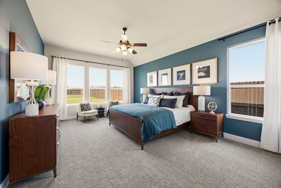 Furnished interior in a model home at Coyote Crossing in Godley (Image 31).