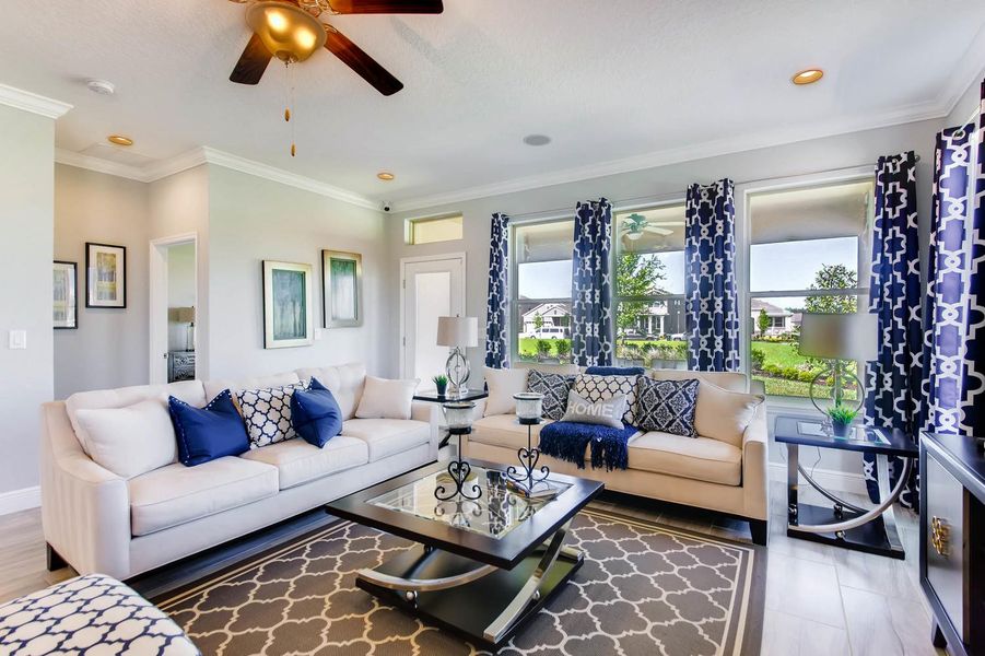 Furnished interior in a model home at Waterleigh in Winter Garden (Image 6).
