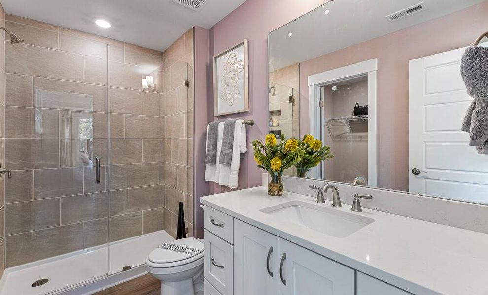 Furnished interior in a model home at High Springs in Clayton (Image 38). Furnished interior in a model home at High Springs in Clayton (Image 38).