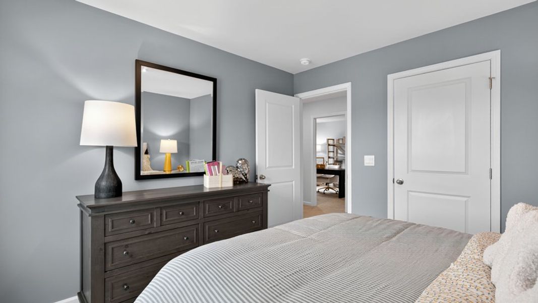 Furnished interior in a model home at Belle Grove in Wendell (Image 26).