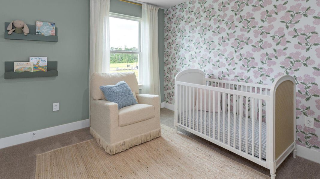 Furnished interior in a model home at Eagle Creek in Bolivia (Image 31).