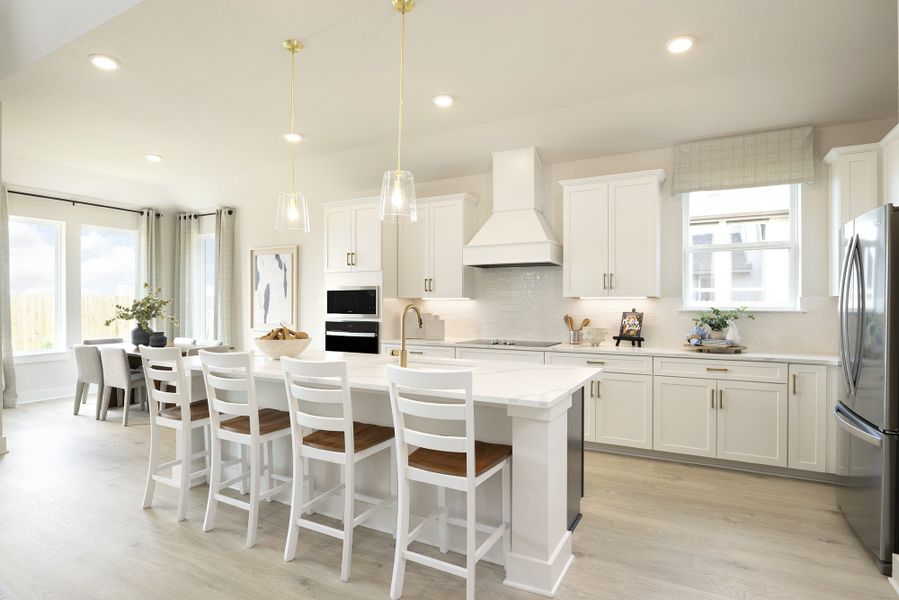 Furnished interior in a model home at Venado Crossing in Cibolo (Image 5).