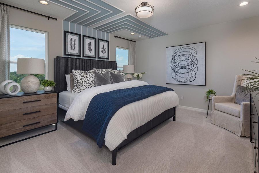 Furnished interior in a model home at Trinity Gardens in Deland (Image 13).