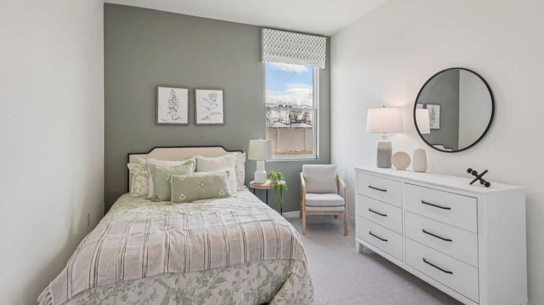 Furnished interior in a model home at Finley Woods in Gainesville (Image 13).