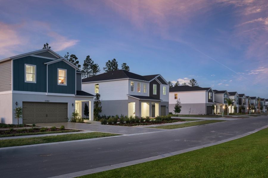 Front exterior of a home in the Two Rivers community, located in Zephyrhills, FL (Image 4).