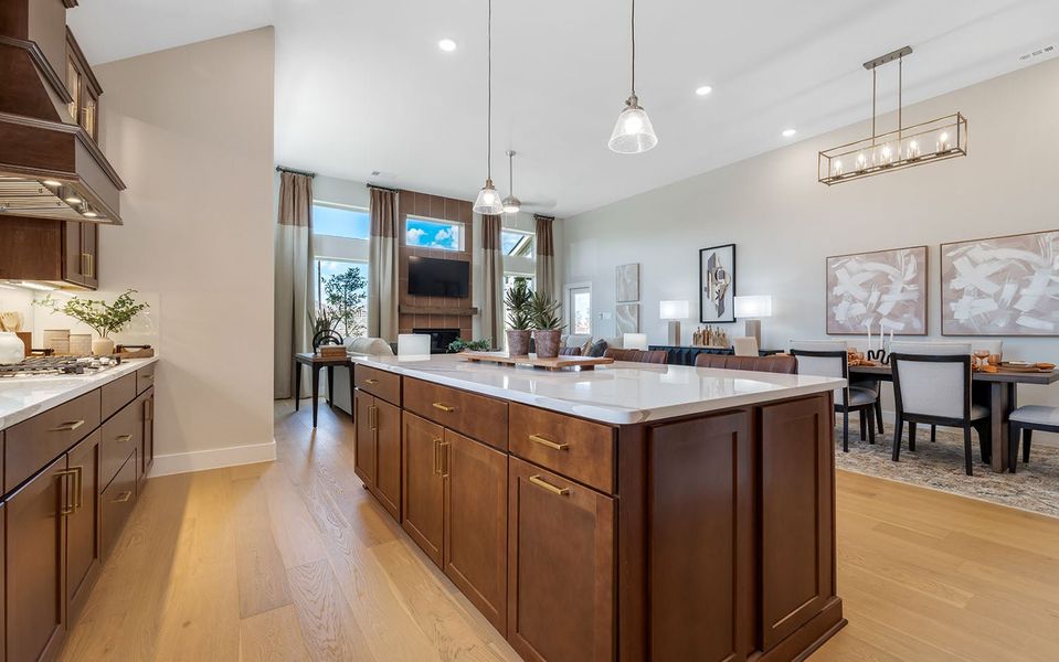 Furnished interior in a model home at Westridge in McKinney (Image 14).