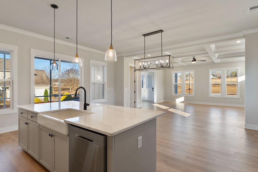 Furnished interior in a model home at Silvers Crossing in Taylors (Image 5).