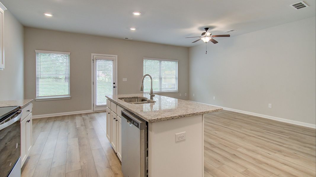 Furnished interior in a model home at Anatole in Atlanta (Image 4).