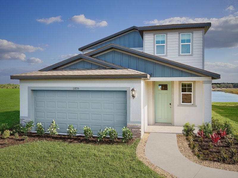 Front exterior of a home in the Salt Meadows - Premier Series community, located in Parrish, FL (Image 3).