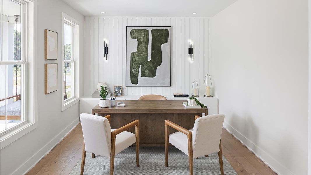 Optional office on main-level creates the perfect work from home space