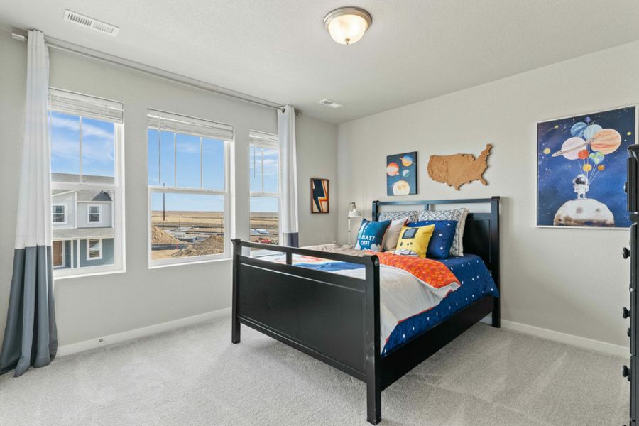 Furnished interior in a model home at The Trails at Aspen Ridge-2 in Colorado Springs (Image 9).