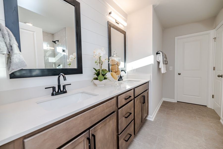 Furnished interior in a model home at The View in Durham (Image 35).