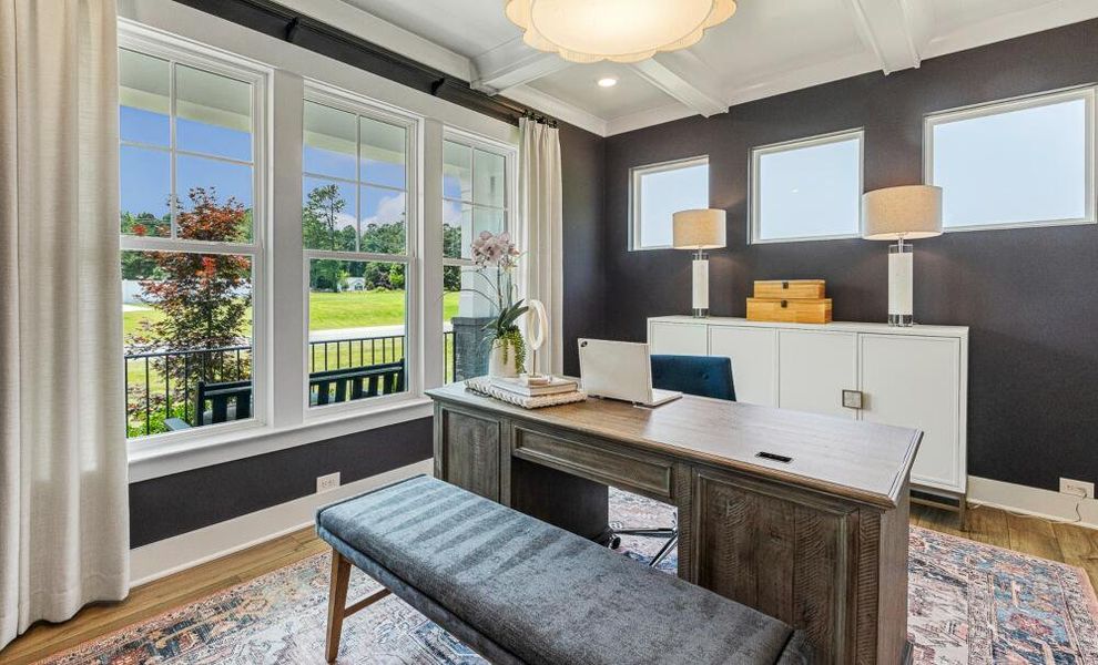 Furnished interior in a model home at Weddington in Benson (Image 21).