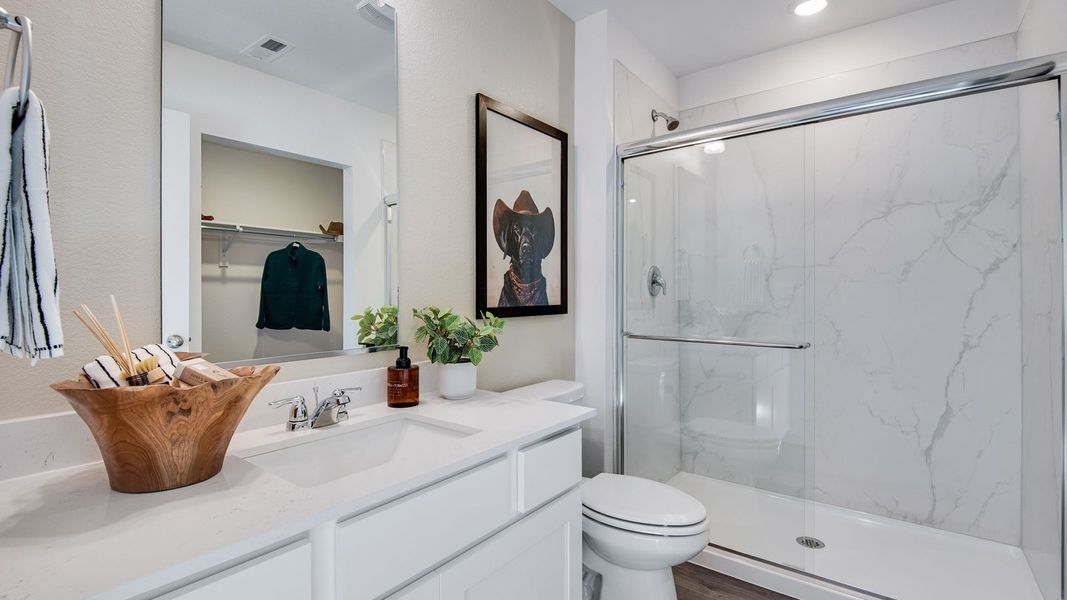 Furnished interior in a model home at Ellston Park in Colorado Springs (Image 13). Furnished interior in a model home at Ellston Park in Colorado Springs (Image 13).