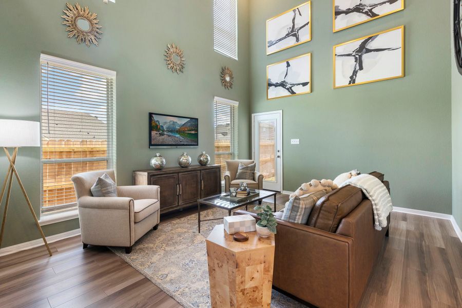 Furnished interior in a model home at Heartland at Creek Meadows in College Station (Image 6).
