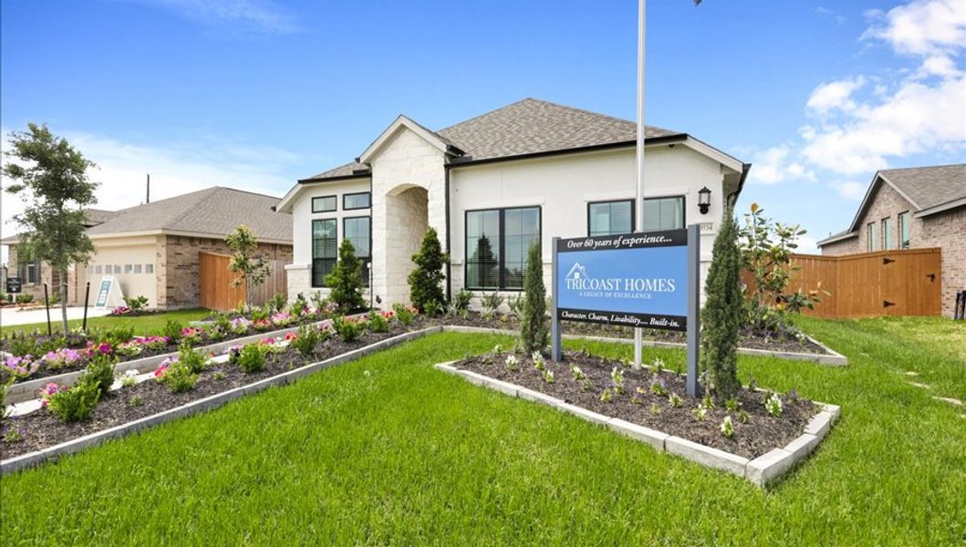 Front exterior of a home in the Emberly  45' community, located in Beasley, TX (Image 2).