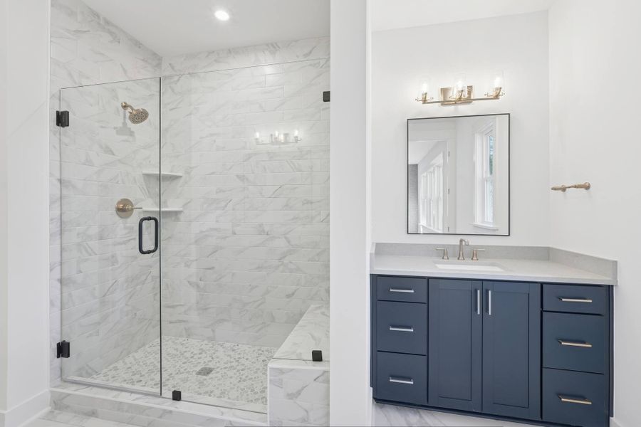 Furnished interior in a model home at Summit At Homestead in Chapel Hill (Image 6).