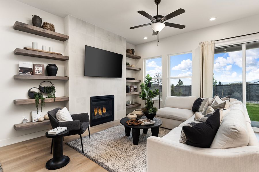 Sterling Ranch Homestead - American Legend Homes Model Home - Living Room Sterling Ranch Homestead - American Legend Homes Model Home - Living Room