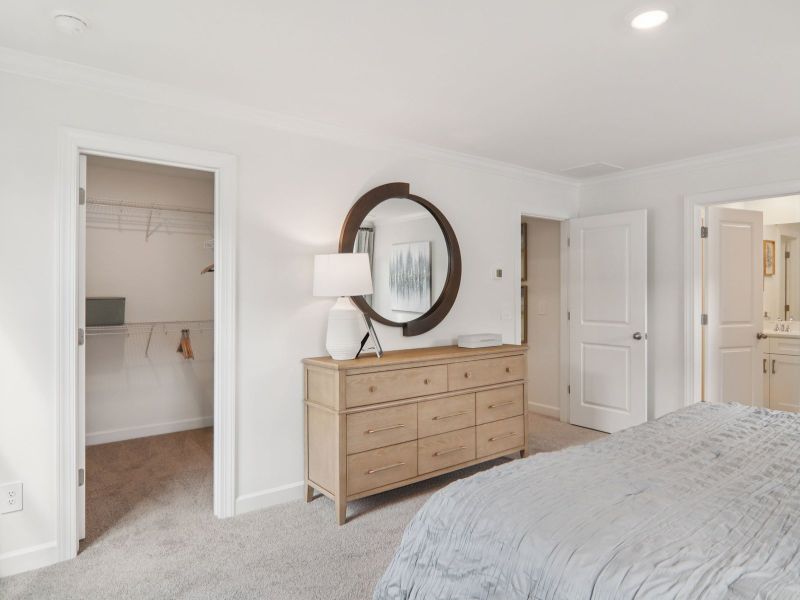 Furnished interior in a model home at Meadows at Wilson Farms - The Summit Series in Fort Mill (Image 13). Furnished interior in a model home at Meadows at Wilson Farms - The Summit Series in Fort Mill (Image 13).