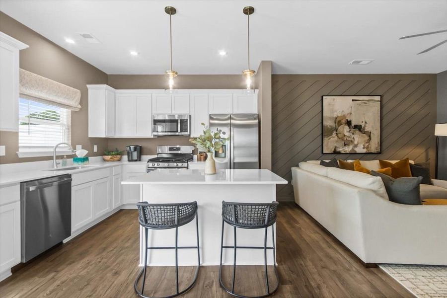 Furnished interior in a model home at Gardner Heights in Greer (Image 4).