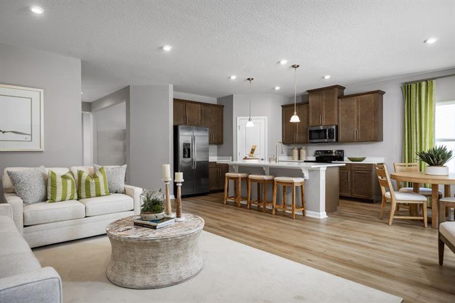 Furnished interior in a model home at Overlook at Grassy Lake in Minneola (Image 8).