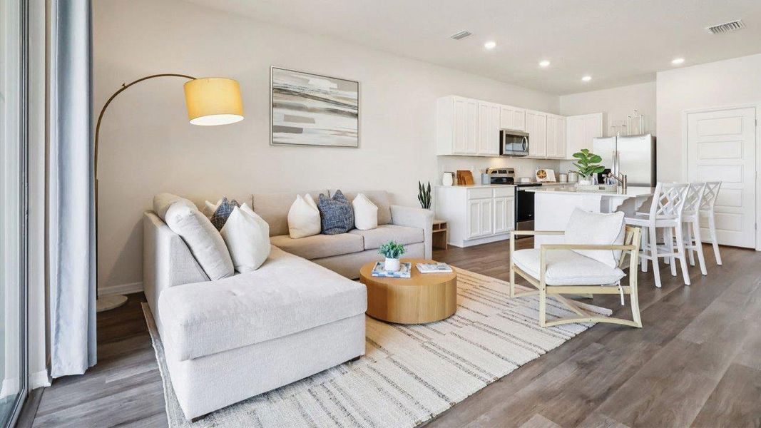 Furnished interior in a model home at Brentwood in Davenport (Image 23).