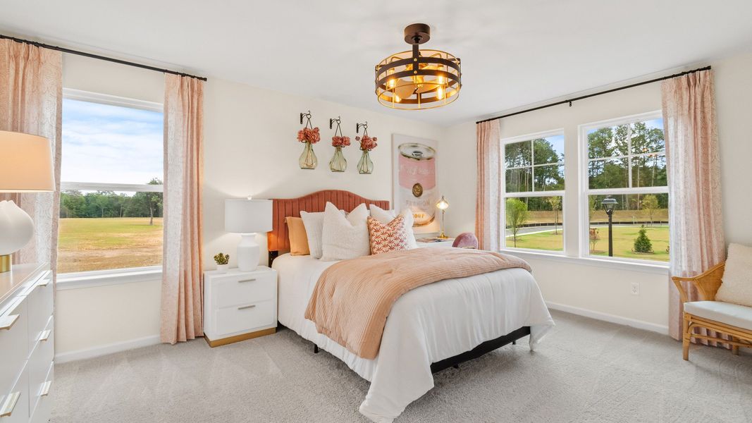 Furnished interior in a model home at Everson Pointe in Snellville (Image 7).