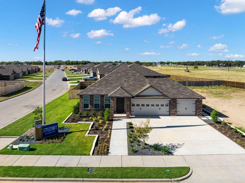 Front exterior of a home in the South Fork community, located in Waco, TX (Image 1). Front exterior of a home in the South Fork community, located in Waco, TX (Image 1).