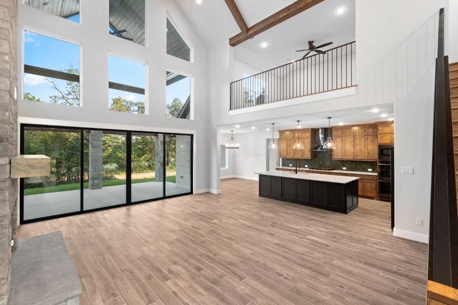 Furnished interior in a model home at Lola Creek Ranch in Boyd (Image 5).