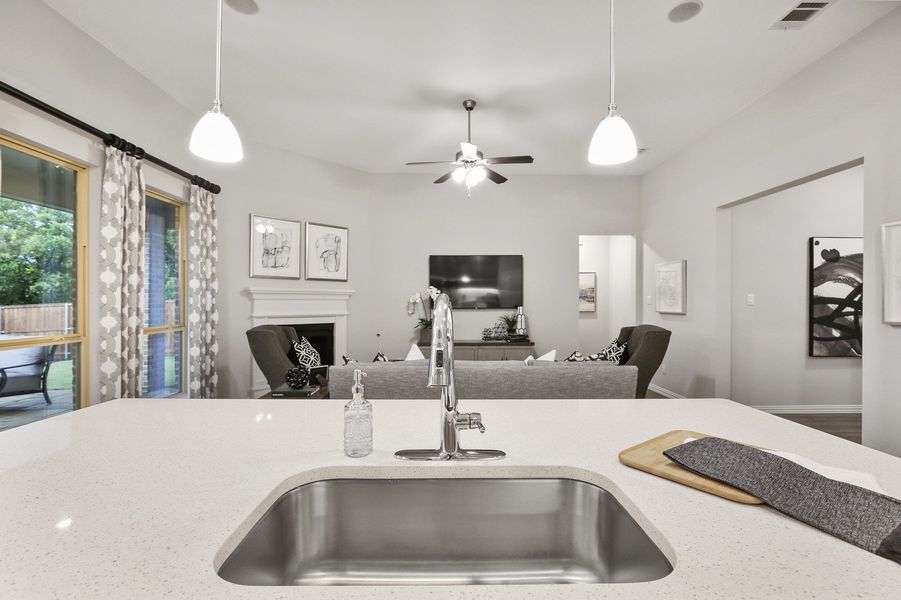 Wildridge 50s Model Plan 1521 Living Room by American Legend Homes Wildridge 50s Model Plan 1521 Living Room by American Legend Homes