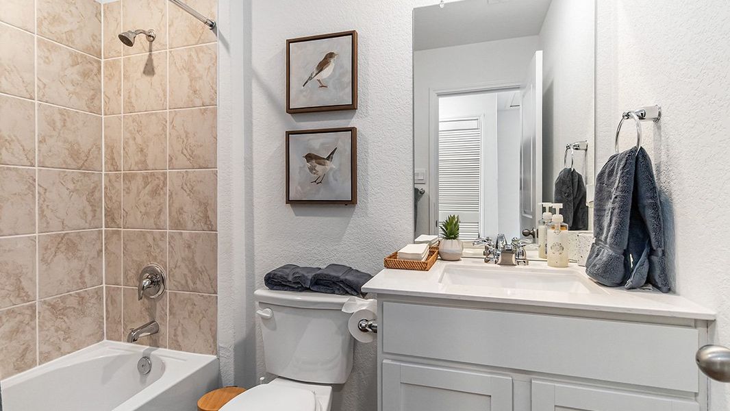 Furnished interior in a model home at Sonora in San Antonio (Image 18).