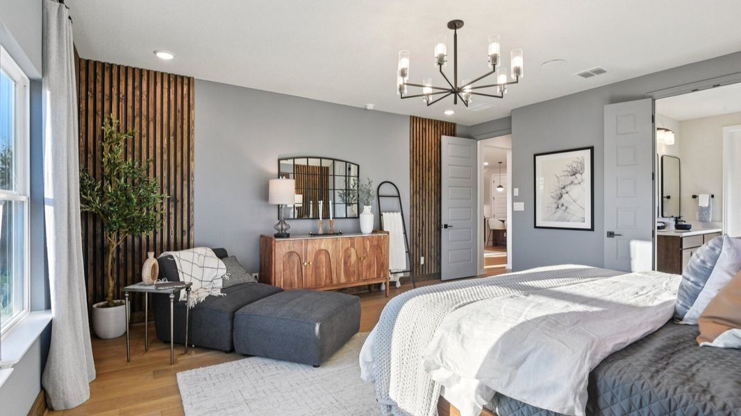 Furnished interior in a model home at Sunflower Ridge in New Braunfels (Image 28).