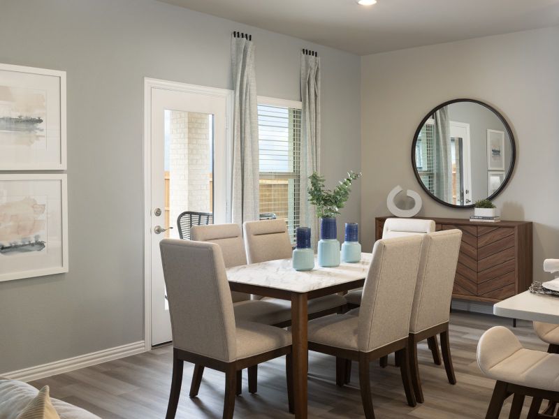 Furnished interior in a model home at Southridge in McKinney (Image 7).