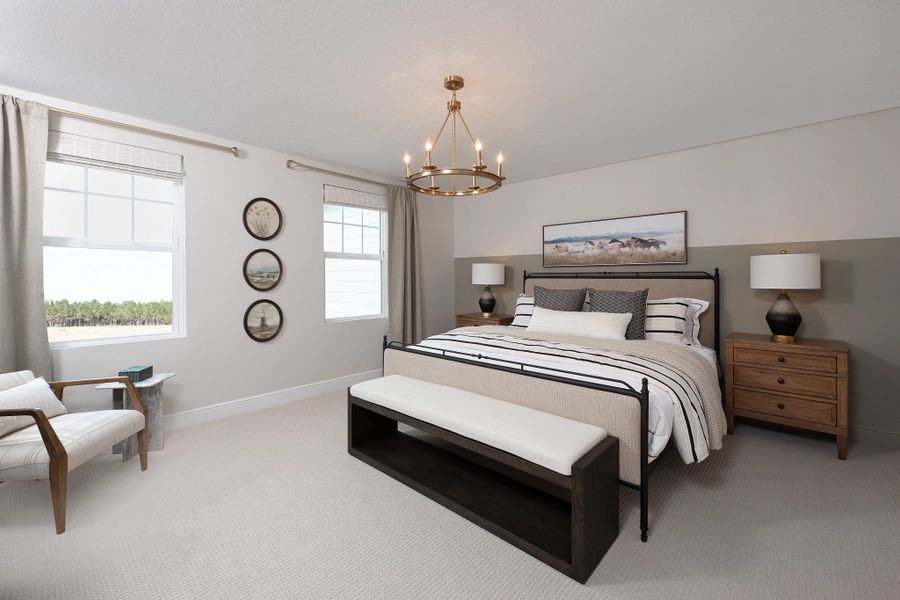 Furnished interior in a model home at Tyson Reserve in St. Cloud (Image 4).